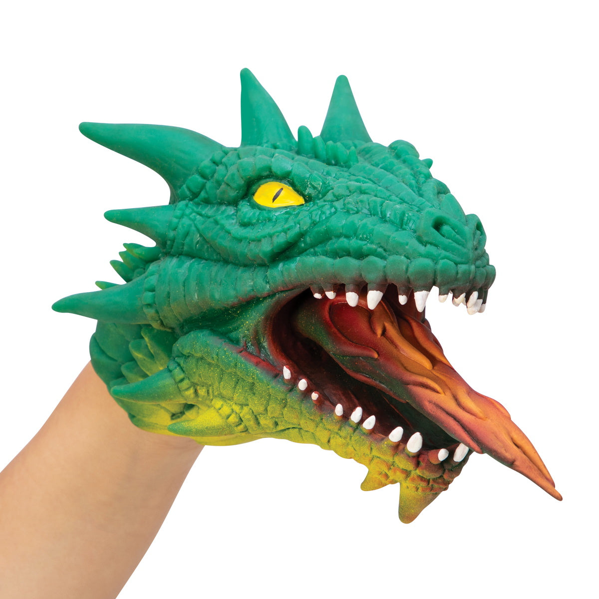 Breathing Fire Dragon Head Hand Puppet