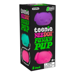 NeeDoh Teenie NeeDoh Funky Pup 3 Pack - Assorted Colors