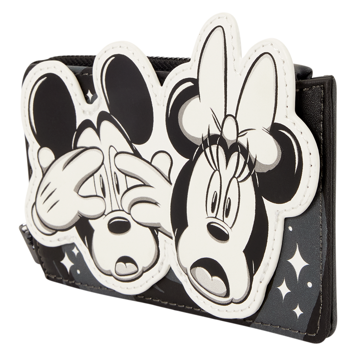 Loungefly Mickey & Minnie Mouse Ghost Zip Around Card Holder