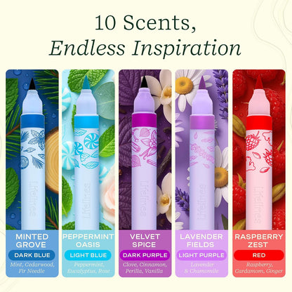 Lifelines™ Dual Ended Scented Markers - 10 Colors