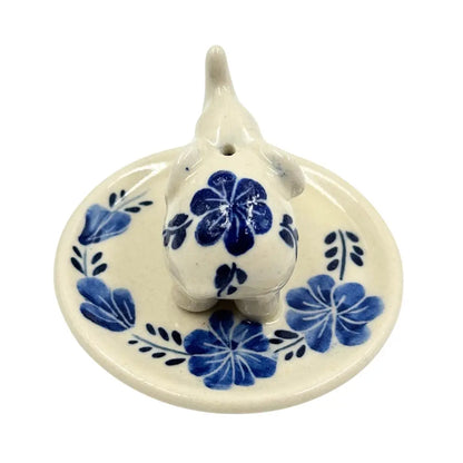 Floral Elephant Ceramic Incense Burner - Assorted