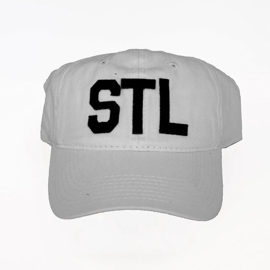 St. Louis "STL" Collegiate Dad Hat – White