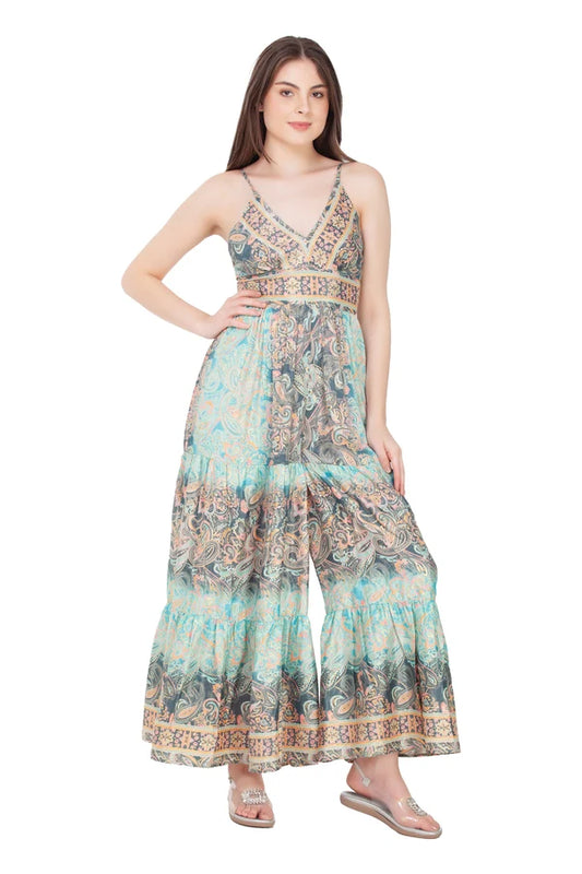 Sari Print Jumpsuit in Assorted Patterns