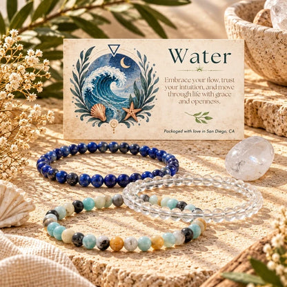 Intentions Bracelet Set - Water 4mm
