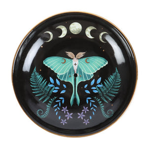 Dark Forest Luna Moth Incense Dish