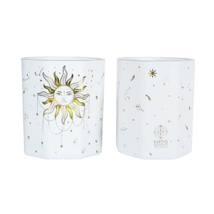 Earth's Elements Sun Crystal Candle