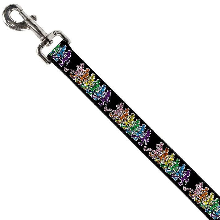 Grateful Dead Dancing Skeletons Dog Leash 1" inch Wide