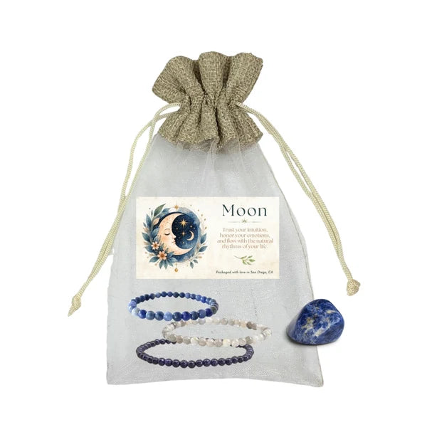 Intentions Bracelet Set - Moon 4mm