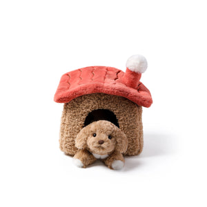 McHugs Relaxed Puppy Scene Stuffed Animal