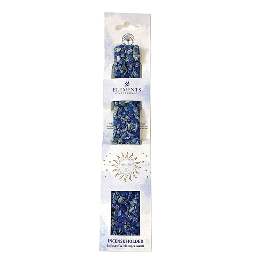 Elements Crystal Wooden Incense Burner in Lapis Lazuli