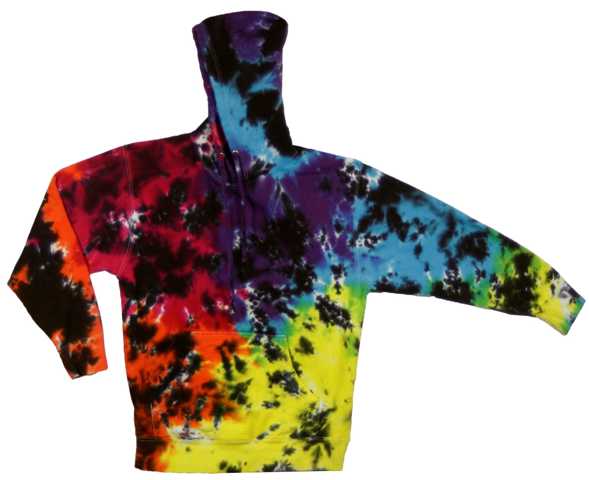 Black Rainbow Splat Hooded Sweatshirt