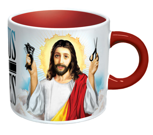 Jesus Shaves Heat Changing Mug