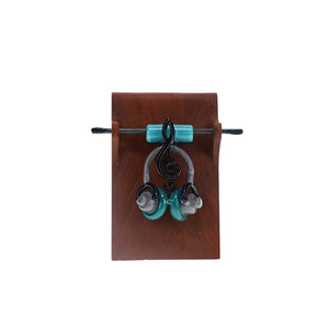 Hicdogg Headphones Teal Trebel Clef Pendant SALE