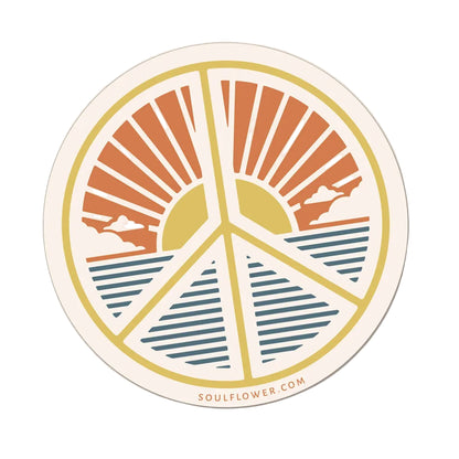 Soul Flower Peace Scene Sticker