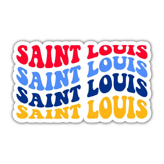 Saint Louis Retro Wave Sticker