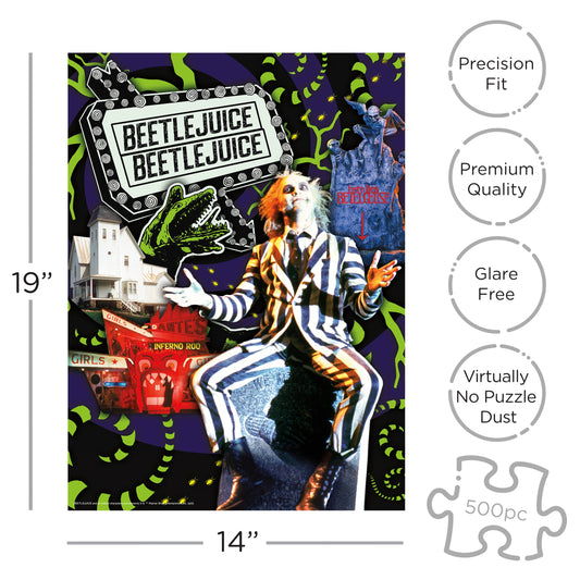 Beetlejuice Coffin Box 500 Piece Puzzle