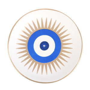 Protective Evil Eye and Sunburst Incense Burner