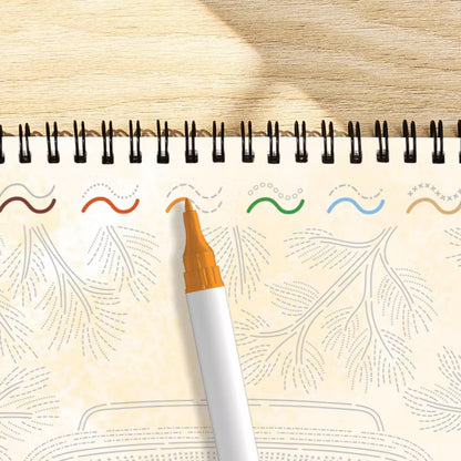Lifelines™ FlowArt: Trace-by-Line Fall Harvest Coloring Pad