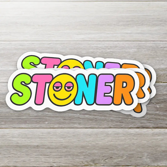 Stoner Smiley Sticker - 2"