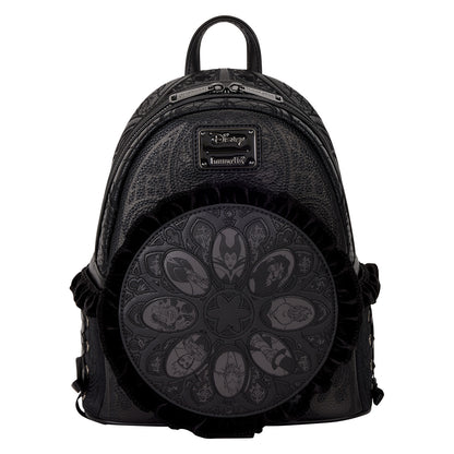Loungefly Disney Villains Stained Glass Mini Backpack in Black