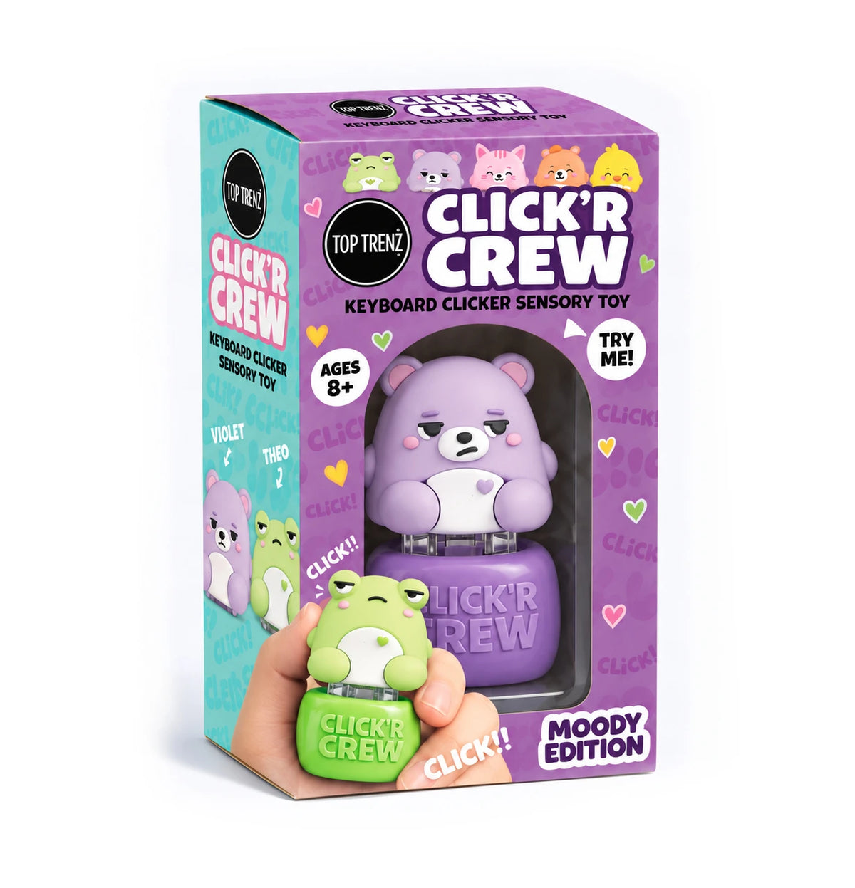 CLICK’R CREW – Moody Edition Keyboard Clicker Fidget Toy