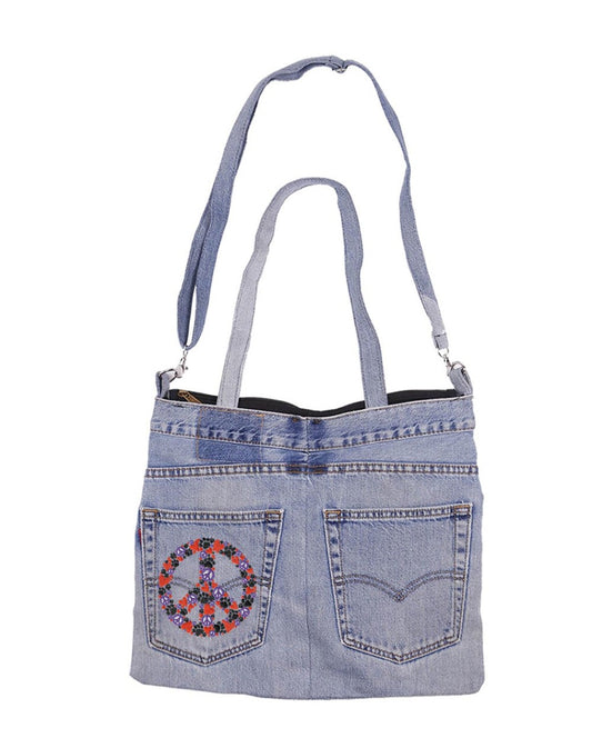 Upcycled Denim Jean Butt Bag