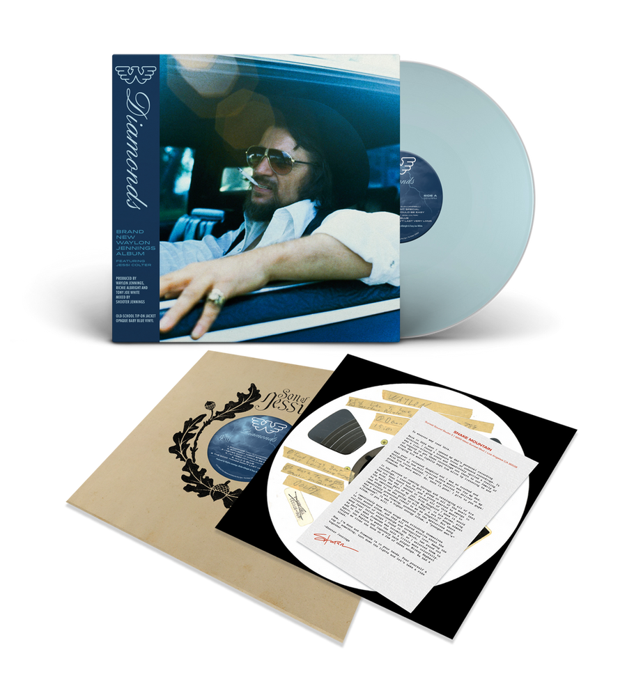 Pre-Order: Waylon Jennings - Diamonds [Indie Exclusive Baby Blue]