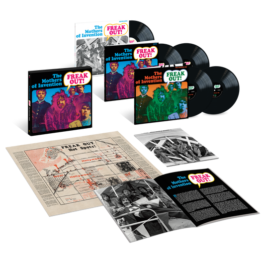 the album cover for Frank Zappa / The Mothers of Invention - Freak Out! (60th Anniversary) - Super Deluxe Box Set [180g]