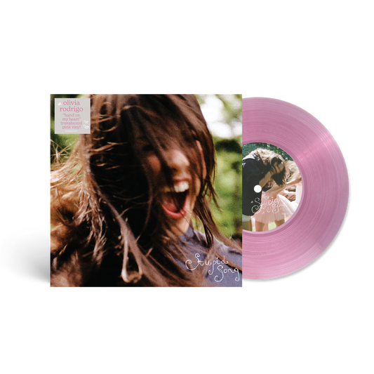 the album cover for Olivia Rodrigo - stupid song [Translucent Pink]