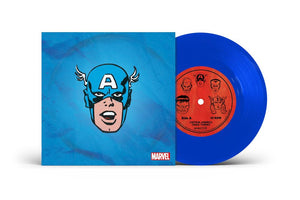 Pre-Order: Marvel Chorus - Merry Marvel Marching Society (1966 Theme) [Captain America Translucent Blue 7" Single]