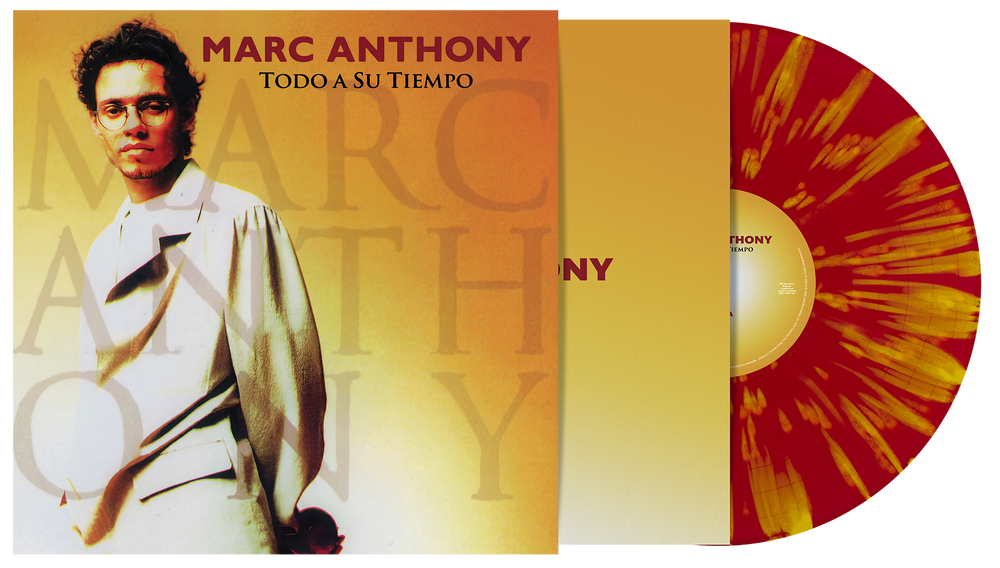 the album cover for Marc Anthony - Todo A Su Tiempo [Red Sunburst LP]