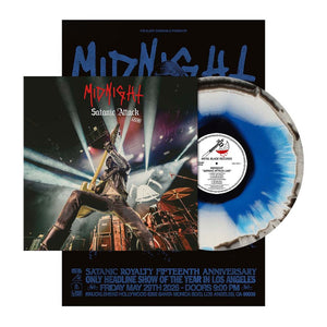 Pre-Order: Midnight - Satanic Attack Live! [Blue White Black]