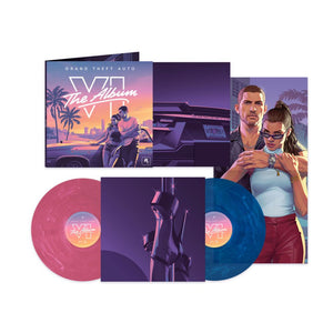Pre-Order: Grand Theft Auto VI - Grand Theft Auto VI: The Album [Indie Exclusive Marble Pink & Blue + Poster]