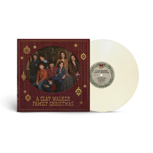 the album cover for Clay Walker - A Clay Walker Family Christmas [Cream]