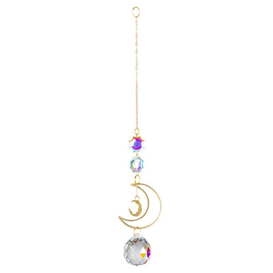 Moon Crescent Crystal Suncatcher