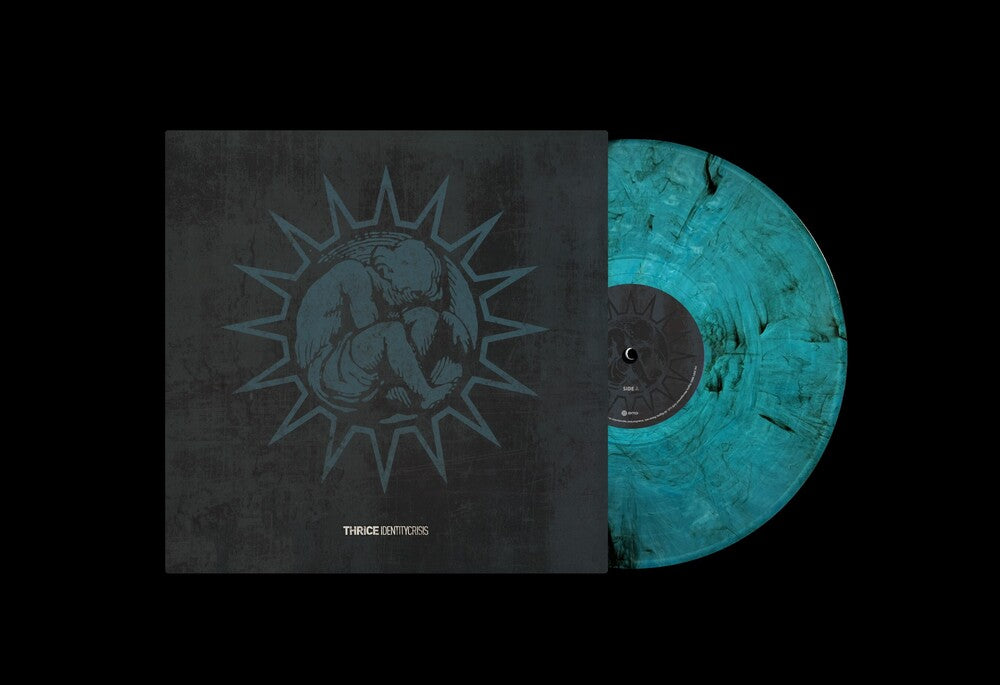 the album cover for Thrice - Identity Crisis (25th Anniversary Edition) [Indie Exclusive Sea Blue Smoke Colour LP]