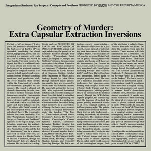 Earth X Black Noi$E - Geometry Of Murder: Extra Capsular Extraction [LP]