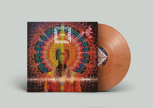 the album cover for 808 State Vs Humanoid - In Place Of Language [Orange]