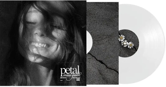 the album cover for Ariana Grande - petal [Indie Exclusive Classic White]