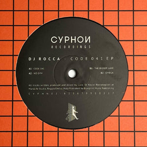 Dj Rocca - Code 041 (180g) [12" Vinyl]