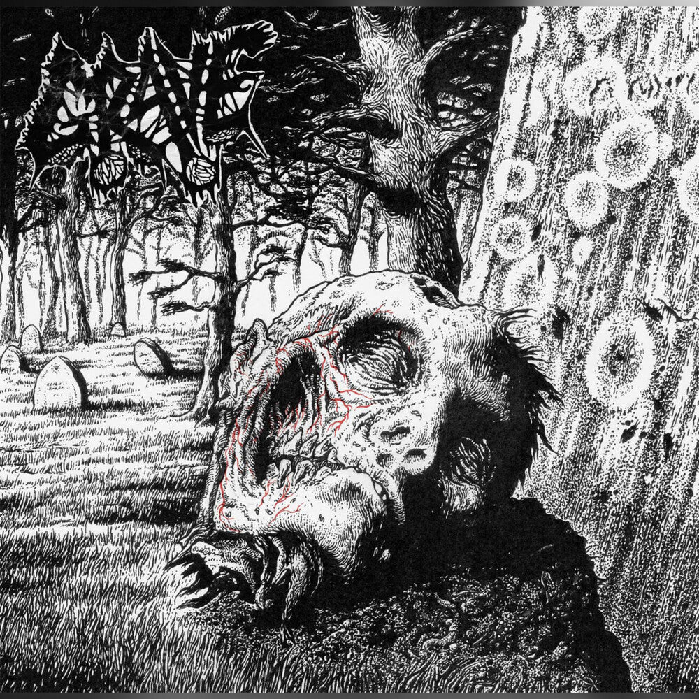 the album cover for Grave - Necropsy - the Complete Demo Recordings 1986-1991 [3LP]