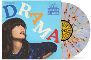 Nicole Atkins - Drama [Translucent Clear with Red Blue & Yellow Splatter]