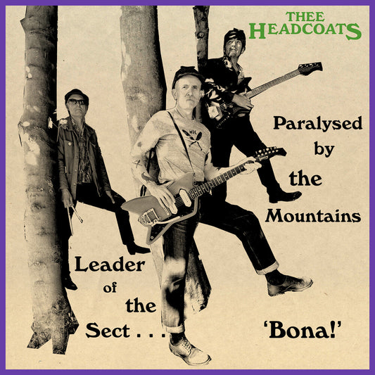 the album cover for Thee Headcoats - Leader of the Sect 'bona!'/paralysed by the Mountains
