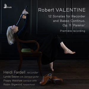 Pre-Order: Heidi Fardell - Robert Valentine: 12 Sons For Recorder & Basso Con [CD]