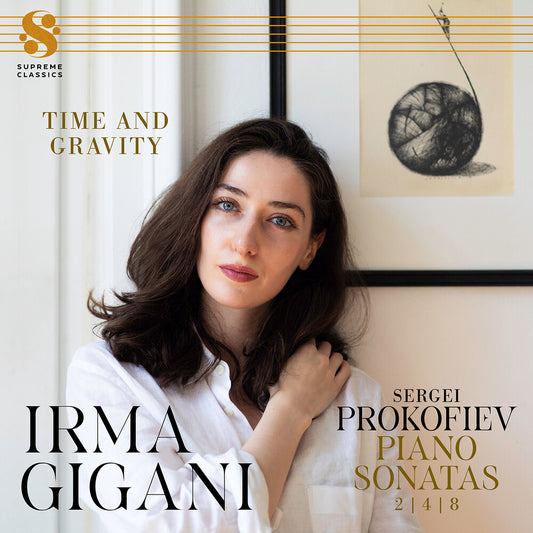 the album cover for Irma Gigani - Time & Gravity