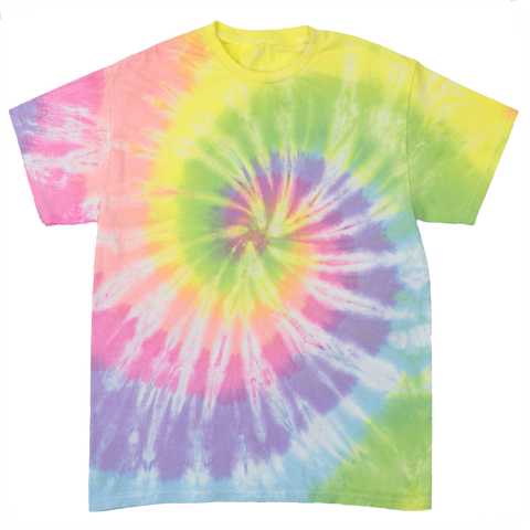 Pastel Rainbow Swirl Tie Dye T-Shirt