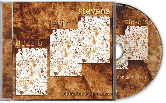 the album cover for Bozzio Levin Stevens - Situation Dangerous