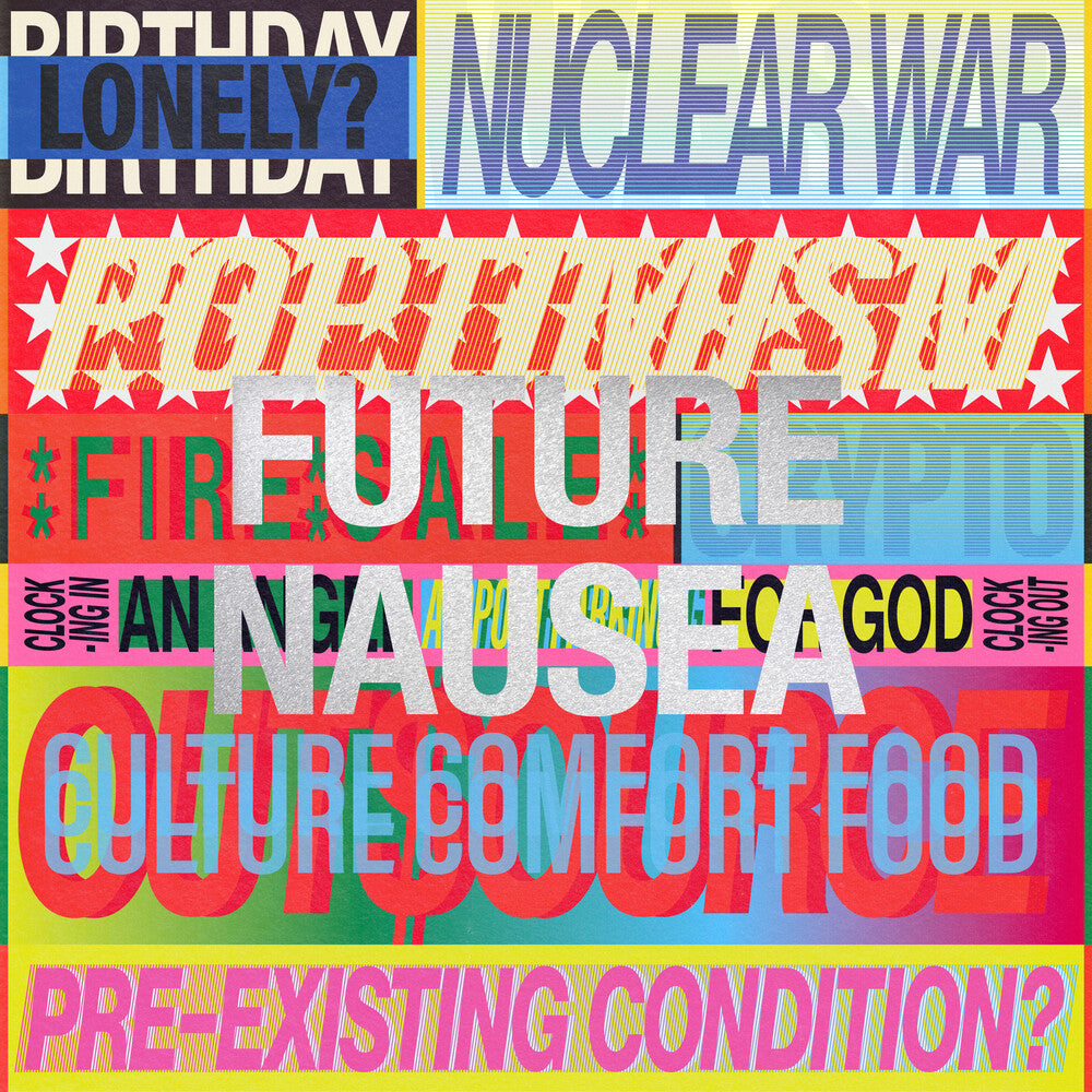 the album cover for Spanish Love Songs - Future Nausea [Indie Exclusive Blue in Purple in Baby Pink]