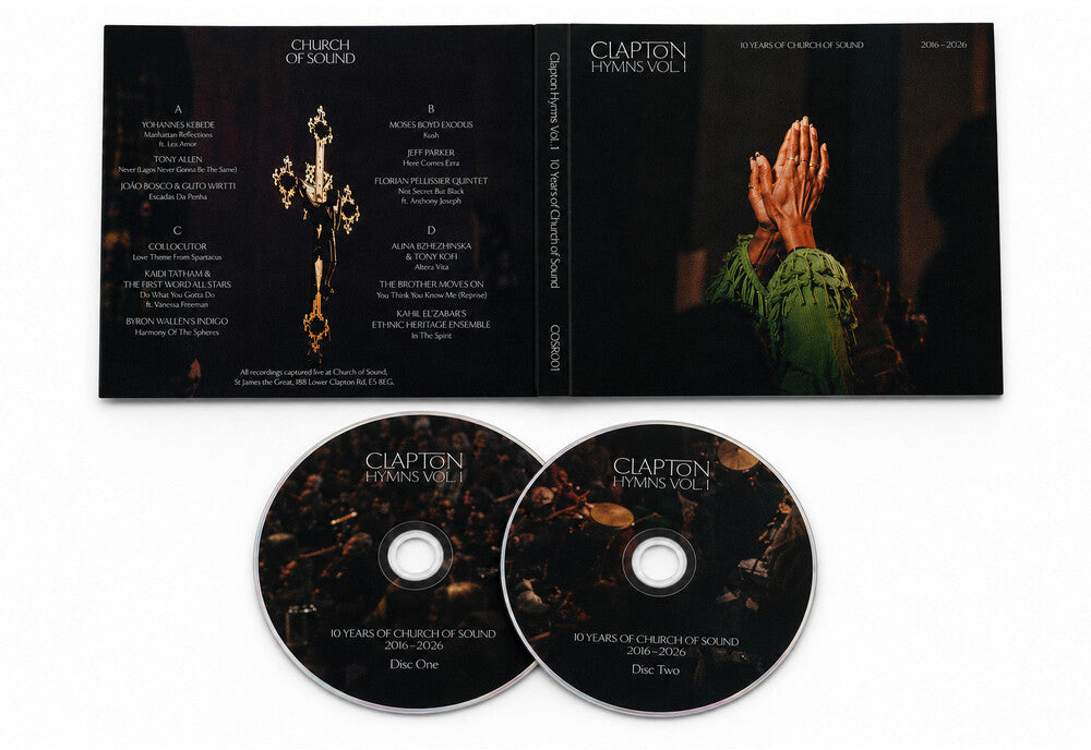 the album cover for Clapton Hymns Vol. 1: 10 Years Of Church Of Sound - Clapton Hymns Vol. 1: 10 Years Of Church Of Sound