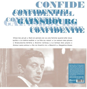 Pre-Order: Serge Gainsbourg - Confidentiel [Limited Edition] [Clear Vinyl]